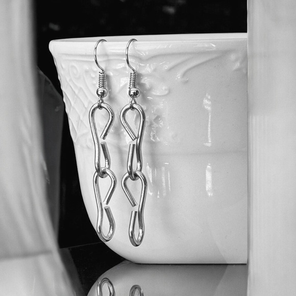 5 For $25💫Punk Silver Chain Dangles - Picture 4 of 5